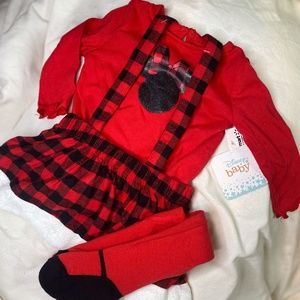 Baby Girls Minnie Mouse Dress Set